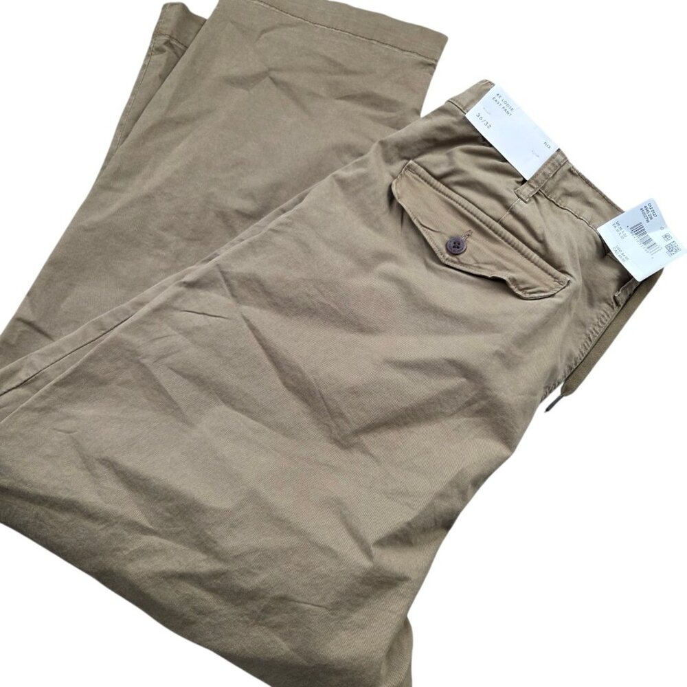 American Eagle Pants Mens 36x29 Tag 36x32 Beige Loose Easy Baggy Tags READ